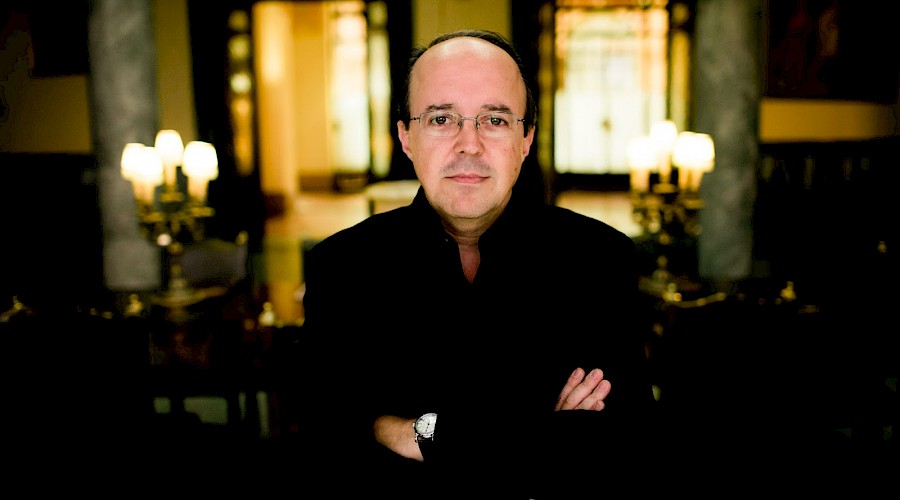 El escritor José Carlos Carmona, en la Universidad de Amberes