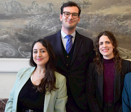 Aina El Farssioui, Noelia García y Eduard Artero